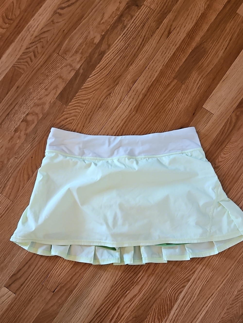 lululemon athletica Light Green Athletic Skort with Pleated Hem